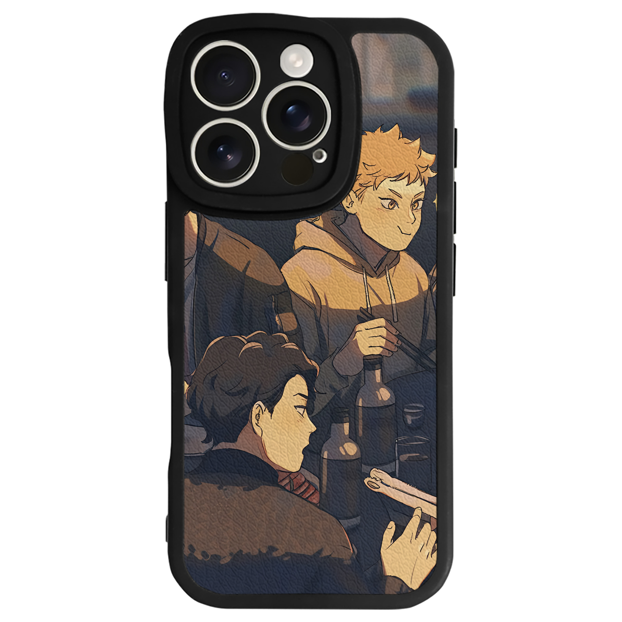 （画像用） ハイキュー!! Haikyu!! 【iPhone 16シリーズ対応】シリコンスマホケース（レザー調） 材質：シリコン